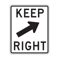 R4-7b - Keep Right Arrow Signs