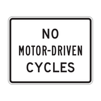 R1-1 - No Motor-Driven Cycles Signs