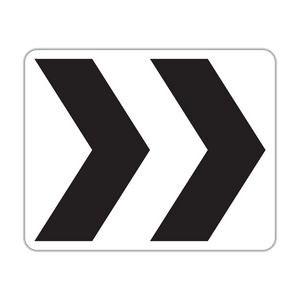 R6-4 - Round About Direction 2 Chevrons Signs