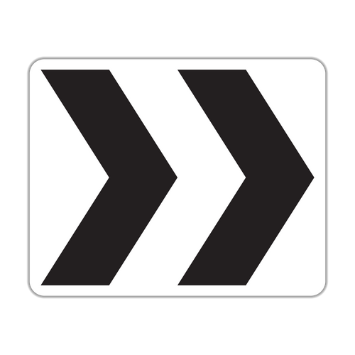 R6-4 - Round About Direction 2 Chevrons Signs