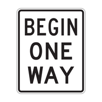 R6-6 - Begin One Way Signs