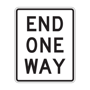 R6-7 - End One Way Signs
