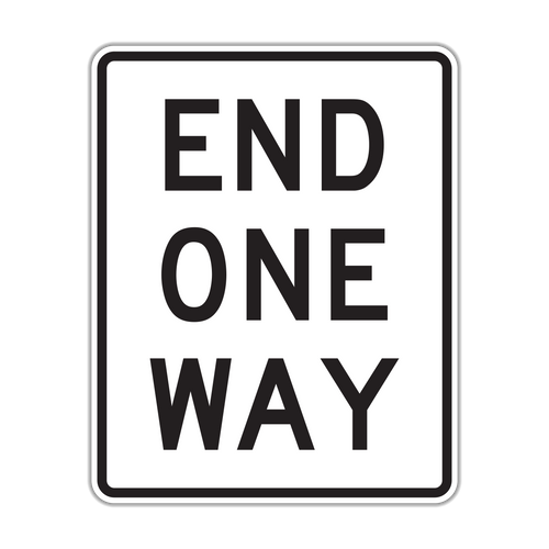R6-7 - End One Way Signs