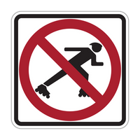 R9-13 - No Skaters (Symbol) Signs