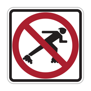 R9-13 - No Skaters (Symbol) Signs