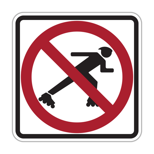 R9-13 - No Skaters (Symbol) Signs
