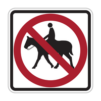 R9-14 - No Equestrians (Symbol) Signs