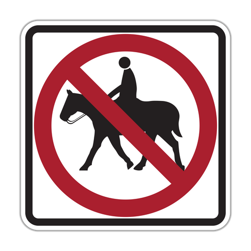 R9-14 - No Equestrians (Symbol) Signs