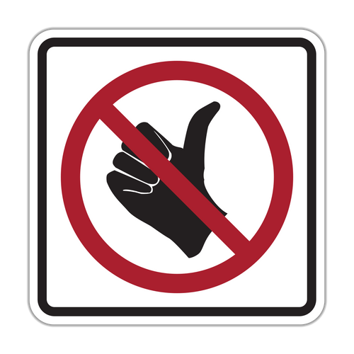 R9-4 - No Hitchiking (Symbol) Signs