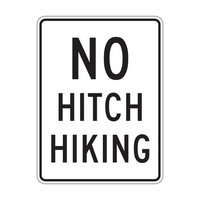 R9-4a - No Hitchiking Signs