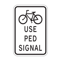 R9-5 - Use Ped Signal (Bicycle Symbol) Signs