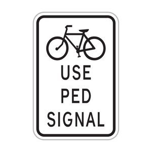 R9-5 - Use Ped Signal (Bicycle Symbol) Signs