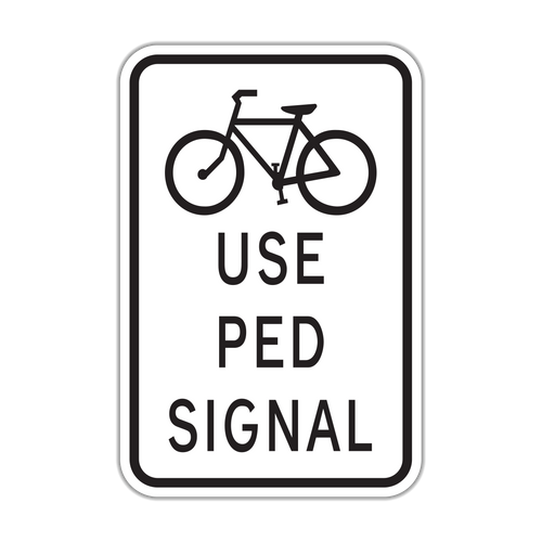 R9-5 - Use Ped Signal (Bicycle Symbol) Signs