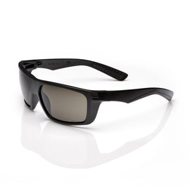 RADNOR™ Dynamo™ Black Safety Glasses With Gray Anti-Scratch Lens | RAD64051651