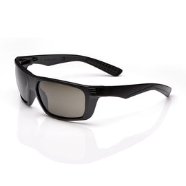 RADNOR™ Dynamo™ Black Safety Glasses With Gray Anti-Fog/Anti-Scratch Lens | RAD64051654