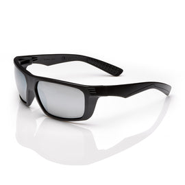 RADNOR™ Dynamo™ Black Safety Glasses With Gray Anti-Scratch/Mirror Lens | RAD64051656