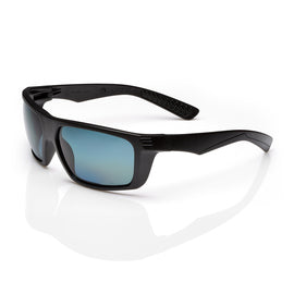 RADNOR™ Dynamo™ Black Safety Glasses With Gray Polarized/Anti-Scratch Lens | RAD64051657