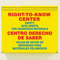 Bilingual SDS Storage Cabinet: Right-To-Know-Center - Cabinet Only