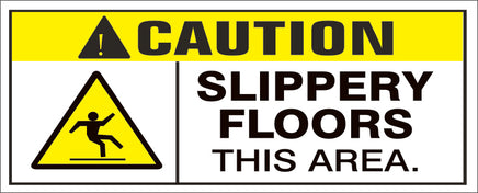 Caution Slippery Floors This Area - Safety Banners | SBL-421