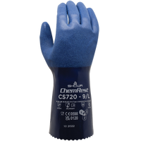 ChemRest Chemical-Resistant Coated Gloves - Size 7 - Small