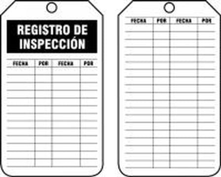 Safety Tag: Inspection Record