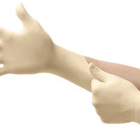 69-210 Natural Rubber Latex Disposable Gloves, Size Medium | 69-210-L