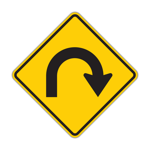 W1-11 - Hairpin Curve Signs