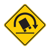 W1-13 - Truck Rollover Signs