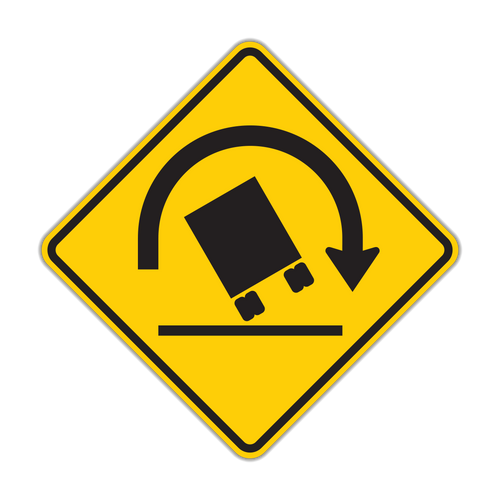 W1-13 - Truck Rollover Signs