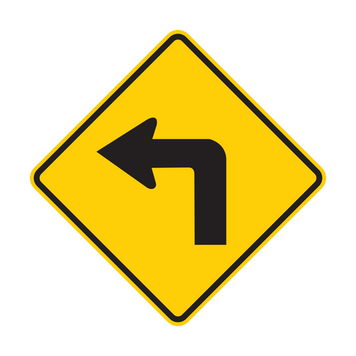 W1-1L - Left Turn Arrow Signs