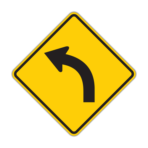 W1-2L - Left Turn Arrow Signs