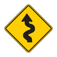 W1-5R - Winding Road Right Signs