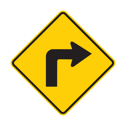 W1-1R - Right Turn Arrow Signs