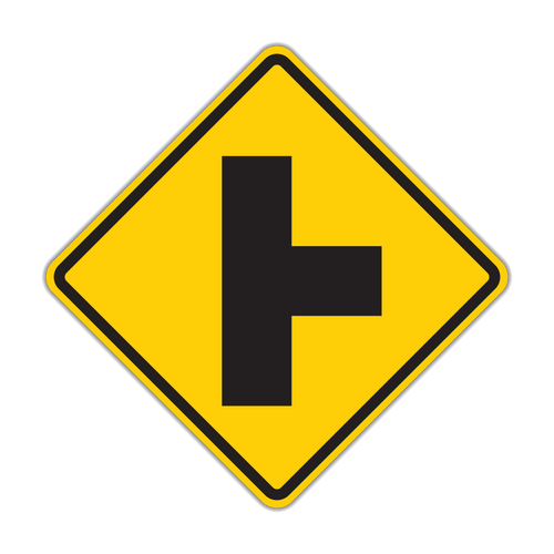 W2-2R - Side Road Right Signs