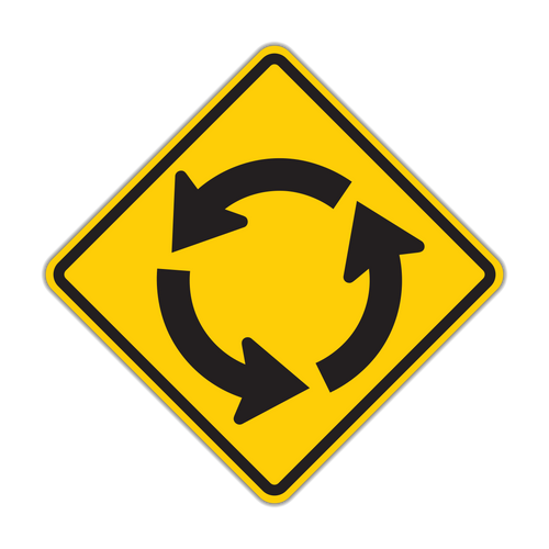 W2-6 - Circular Intersection Signs
