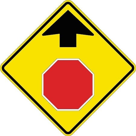 Stop Ahead (Symbol) Sign - W3-1
