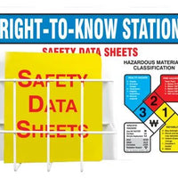 NFPA Basket-Style Aluminum Center: Right-To-Know Station - Board Only