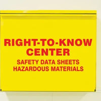 SDS Storage Cabinet: Right-To-Know-Center - Cabinet & Kit