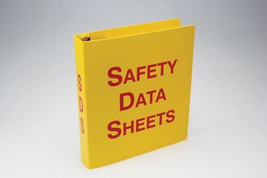 SDS Binders and Signs: Plastic SDS Binders