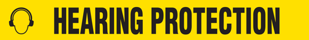 Message Floor Tape - HEARING PROTECTION (3