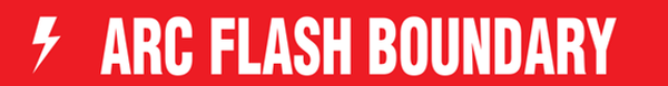 Message Floor Tape - ARC FLASH BOUNDARY (3
