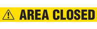 AREA CLOSED Barricade Tape 12/case