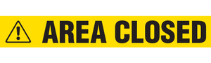 AREA CLOSED Barricade Tape 12/case