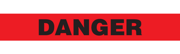 DANGER Barricade Tape 12/case