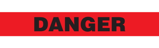 DANGER Barricade Tape 12/case