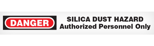 DANGER SILICA DUST Barricade Tape 12/case