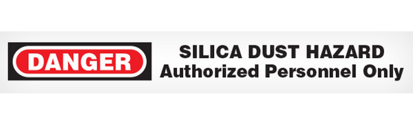DANGER SILICA DUST Barricade Tape 12/case