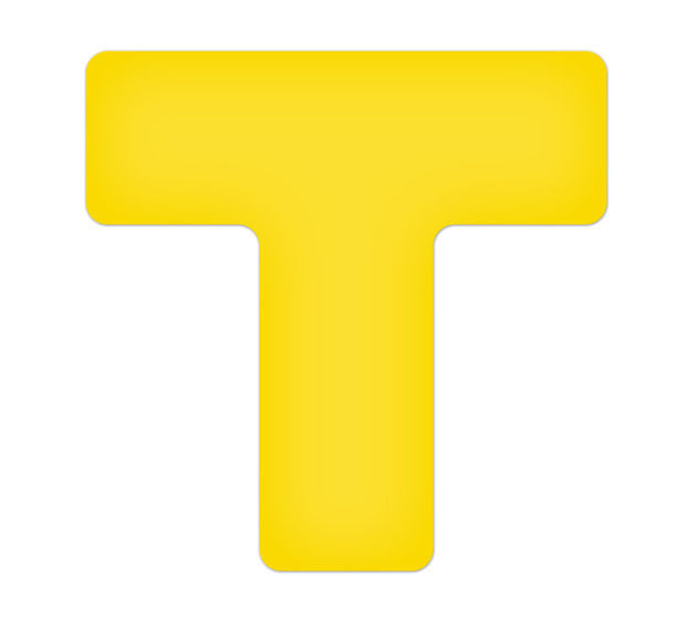 Yellow Tuff Mark T Shape (20/pkg)