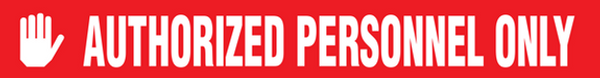 Message Floor Tape - AUTHORIZED PERSONNEL (3