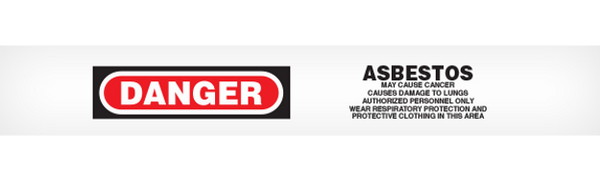 DANGER ASBESTOS Barricade Tape 12/case 